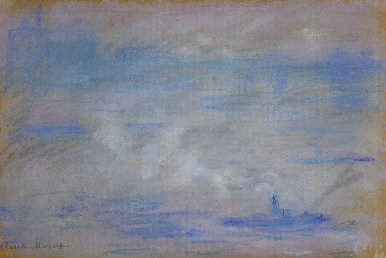 Boats on the Thames, Fog Effect 1901